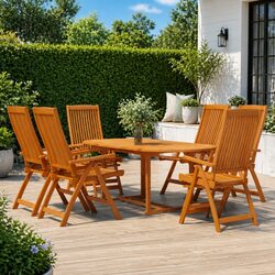 Specifications of 7-Piece Eucalyptus Garden Dining Set