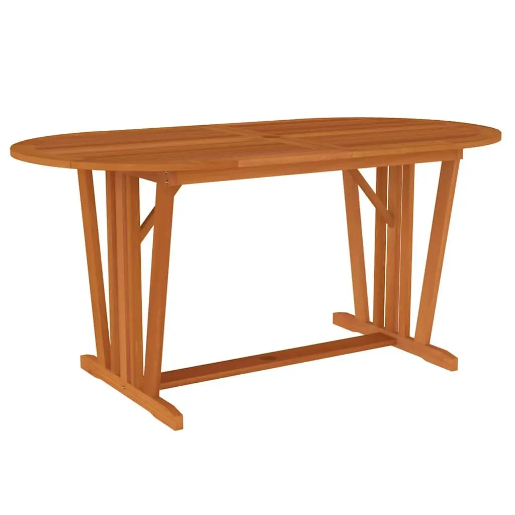 7 Piece Outdoor Dining Set Eucalyptus Wood Patio Garden Table Chairs