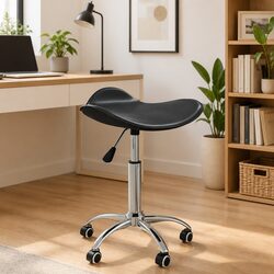 Specifications of Black Faux Leather Office Chair with Swivel