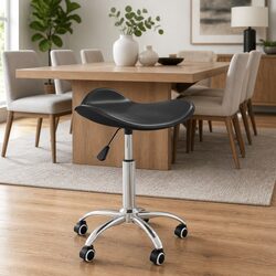 Specifications of Black Faux Leather Swivel Dining Chair
