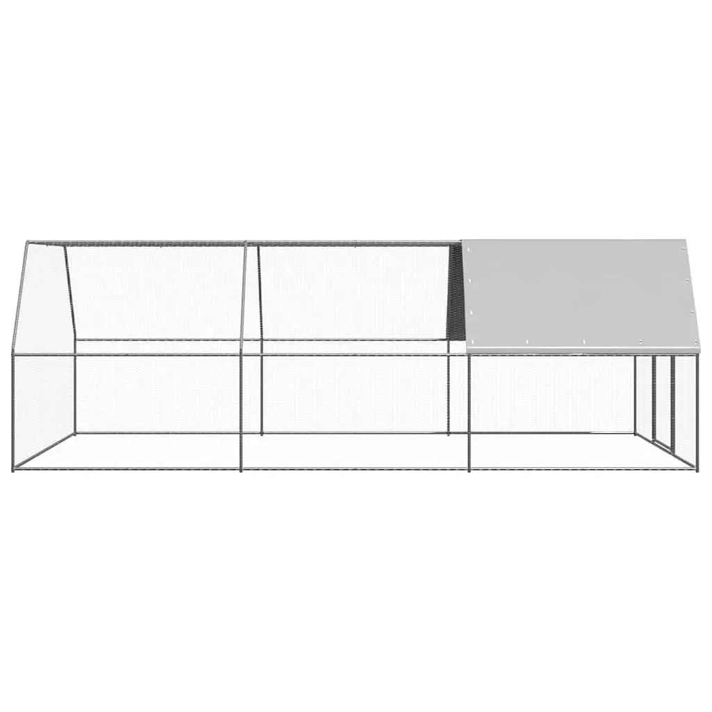 Outdoor Chicken Cage for Backyard Poultry 3x6x2 m Galvanised Steel Run Coop Aviary Enclosure