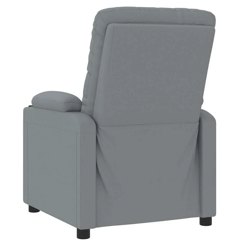 Electric Massage Chair for Health and Beauty Grey Fabric Size