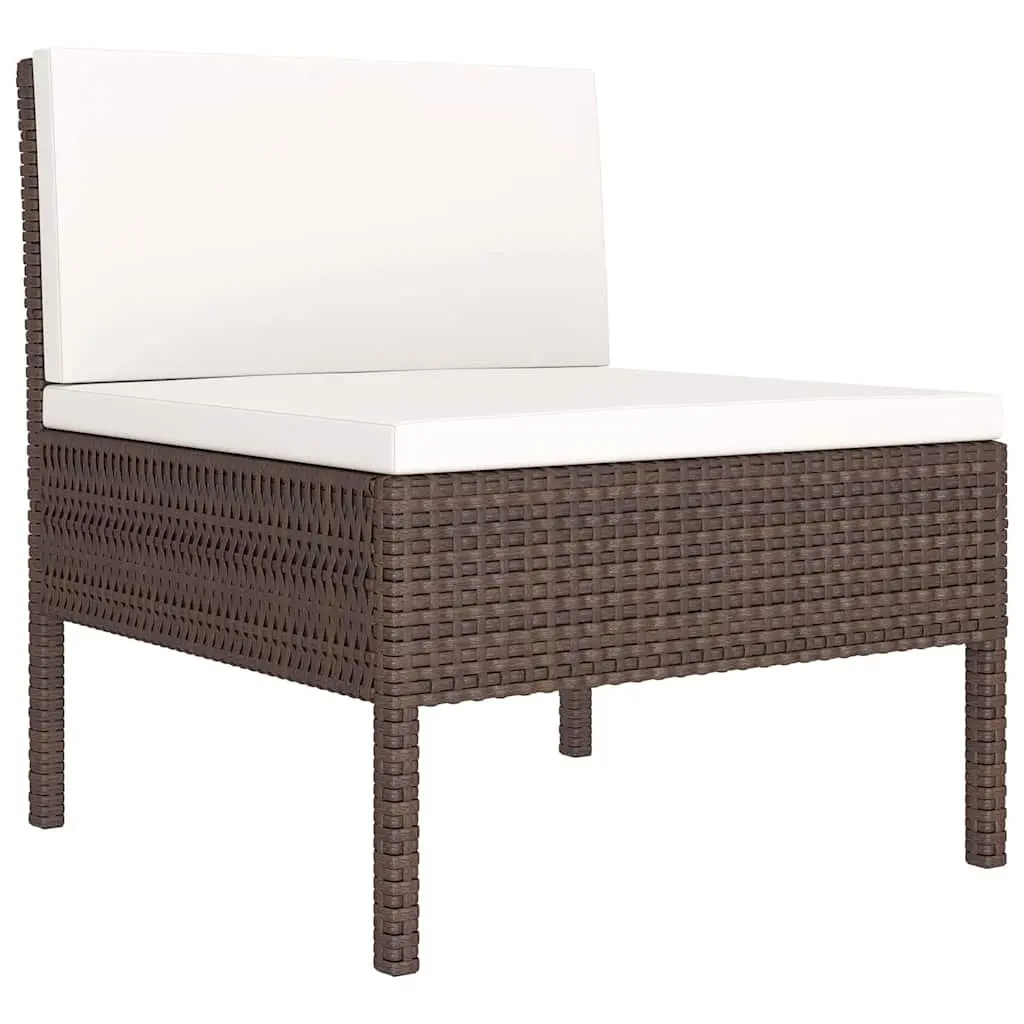9-Piece Garden Lounge Set with Durable PE Rattan