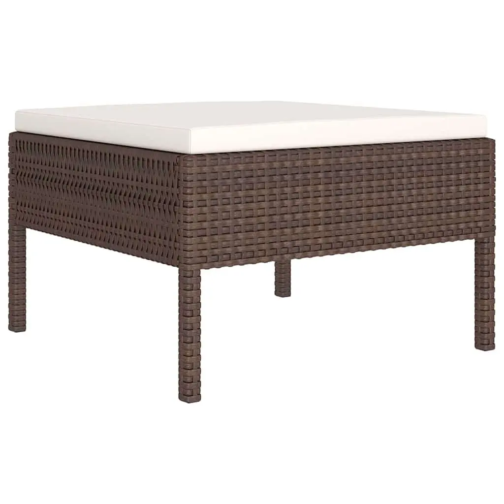 9-Piece Garden Lounge Set with Durable PE Rattan