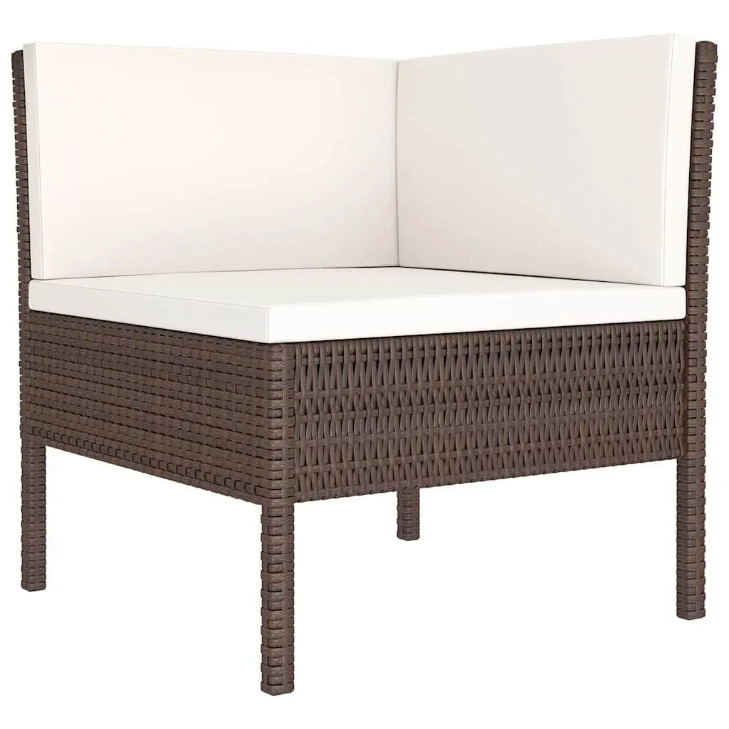 9-Piece Garden Lounge Set with Durable PE Rattan