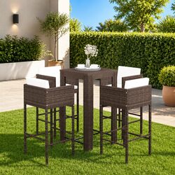 5 Piece Outdoor Garden Bar Set - Specs & Features