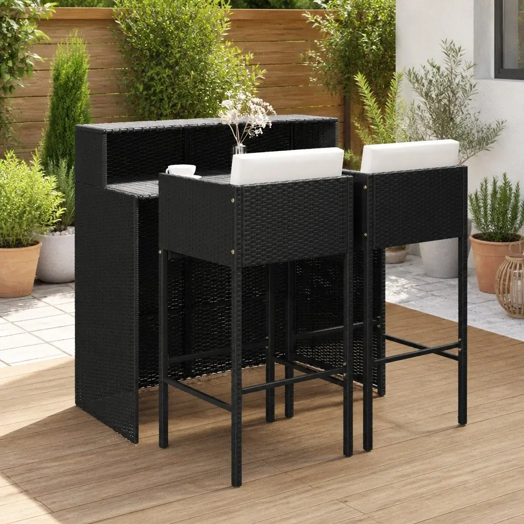 3 Piece Outdoor Garden Bar Set