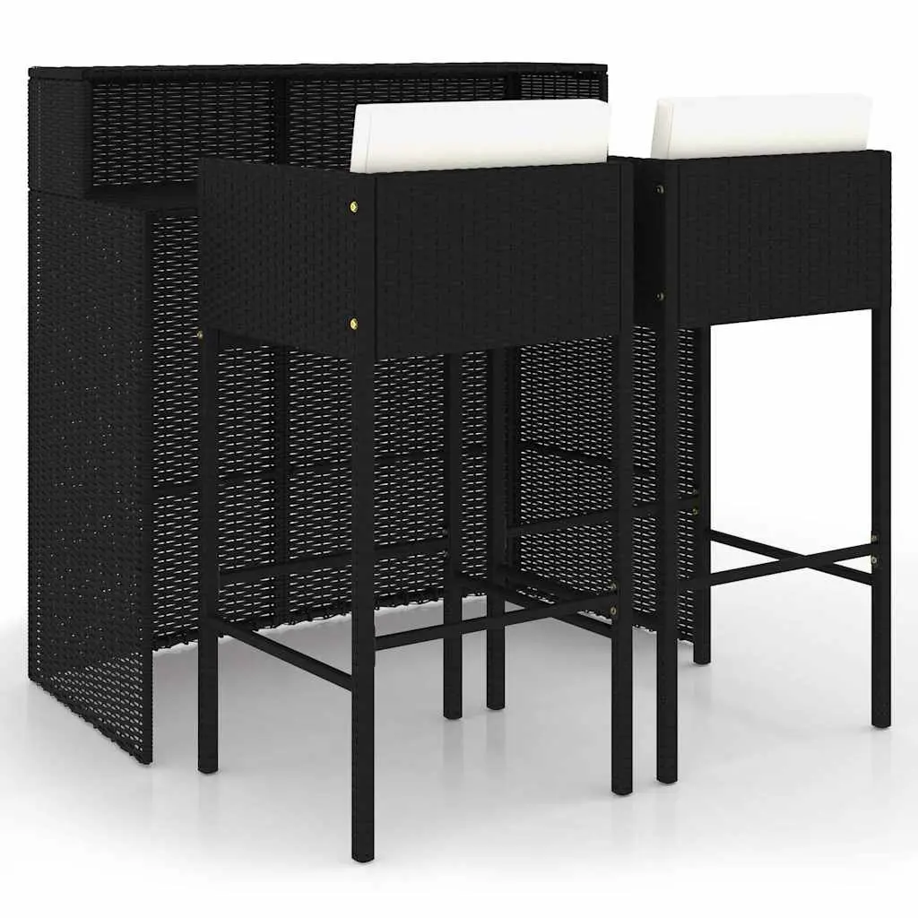 3 Piece Outdoor Garden Bar Set