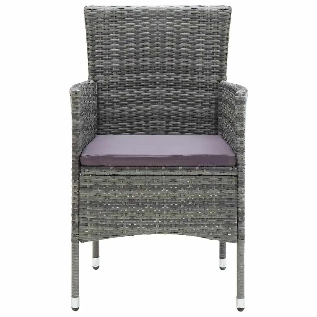 9PieceGreyPatioDiningSetOutdoorFurnitureWithCushionedChairsAndGlassTabletop