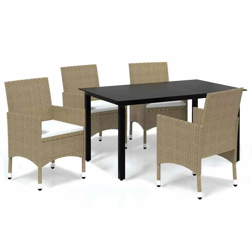 Garden Dining Set Outdoor Patio Furniture 5 Piece with Cushions