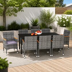 9 Piece Garden Dining Set: Specifications and Details