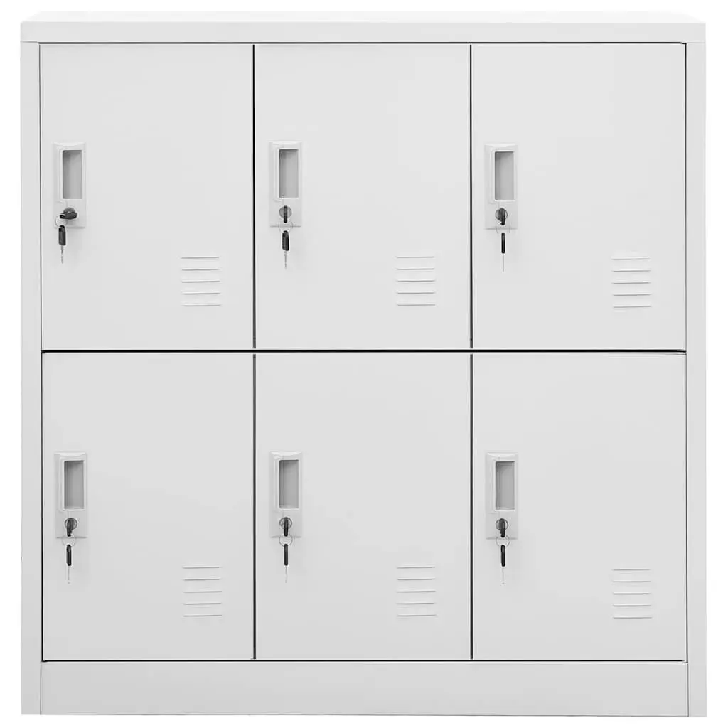 Storage Locker Cabinets Office School 5 Piece Set Grey
