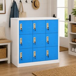 2-Piece Locker Cabinet Set with Steel Construction