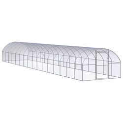 Outdoor Chicken Coop Specifications: 3x16x2m Galvanised Steel