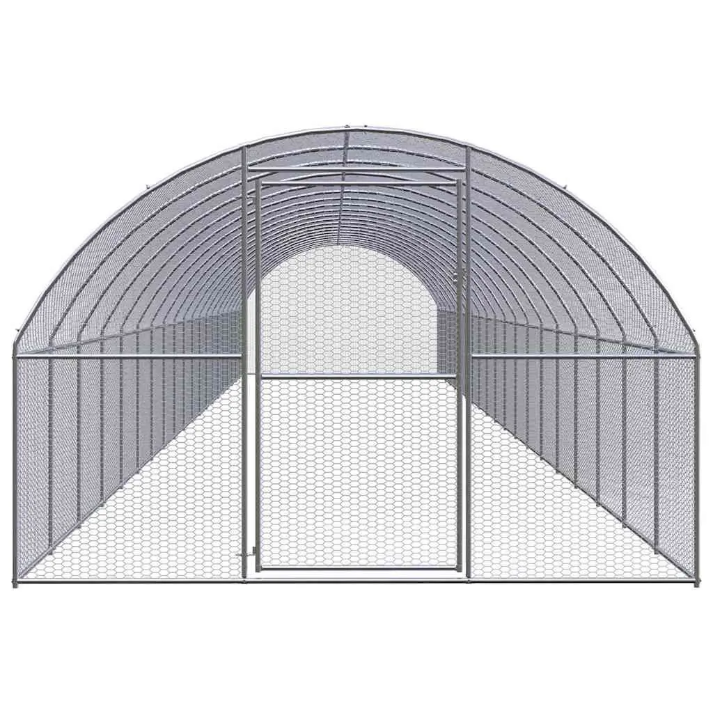Outdoor Chicken Coop Run Enclosure for Backyard 3x20x2m Galvanised Steel Wire Mesh