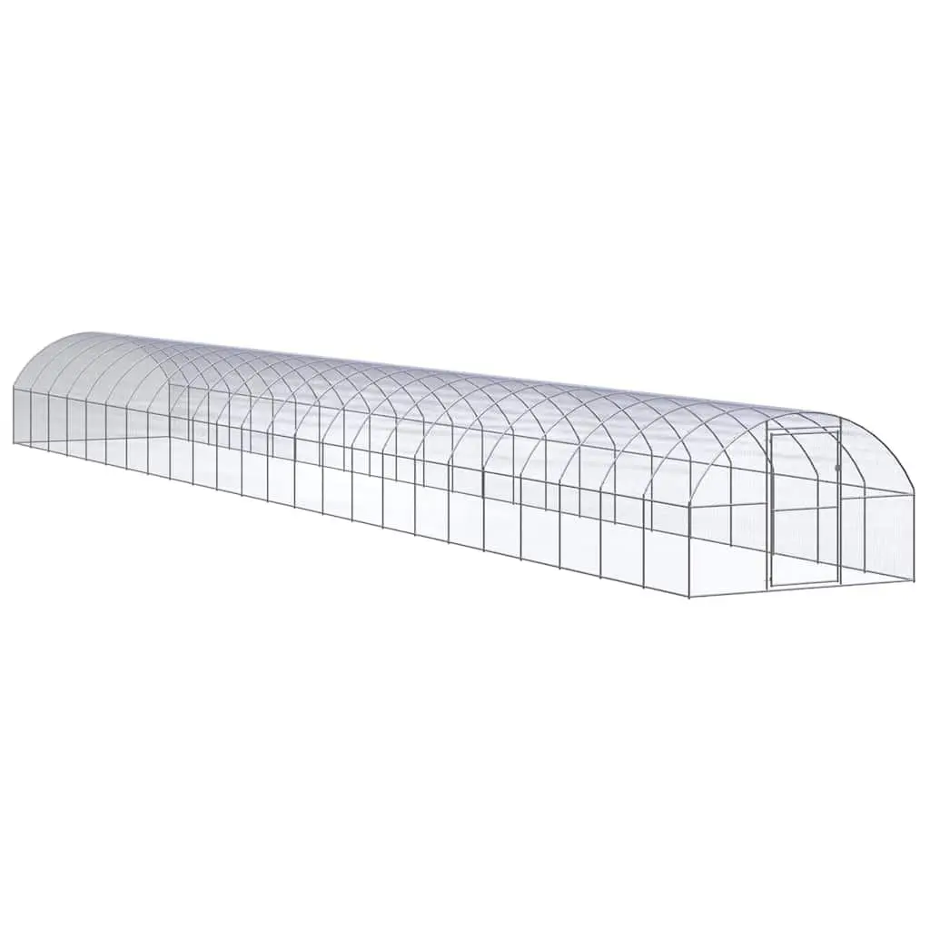 Outdoor Chicken Coop Run Galvanised Steel Poultry Enclosure Small Animal Habitat