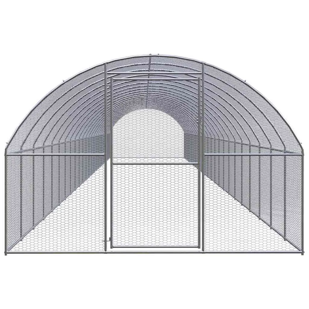 Outdoor Chicken Coop Run Galvanised Steel Poultry Enclosure Small Animal Habitat
