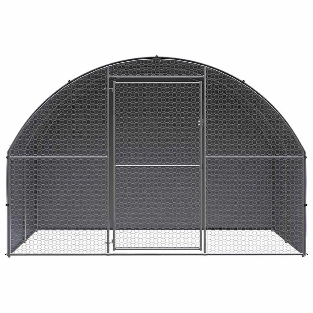 Outdoor Chicken Coop for Backyard Poultry 3x2x2 m Galvanised Steel Enclosure