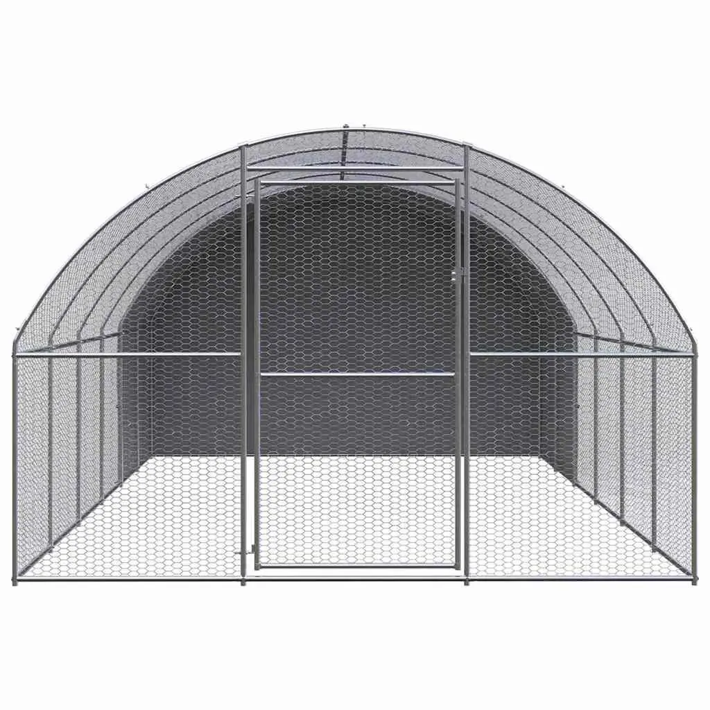 Outdoor Chicken Coop for Backyard 3x6x2m Galvanised Steel Poultry Enclosure Run Hens Ducks