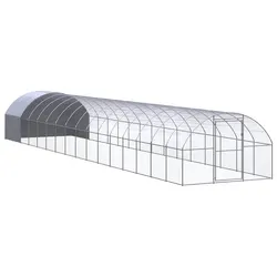 Specifications of Outdoor Chicken Coop 3x16x2m Galvanised Steel