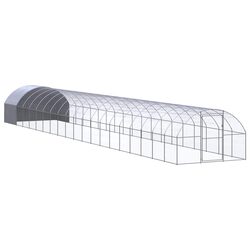 Outdoor Chicken Coop Specifications: 3x20x2m Galvanised Steel
