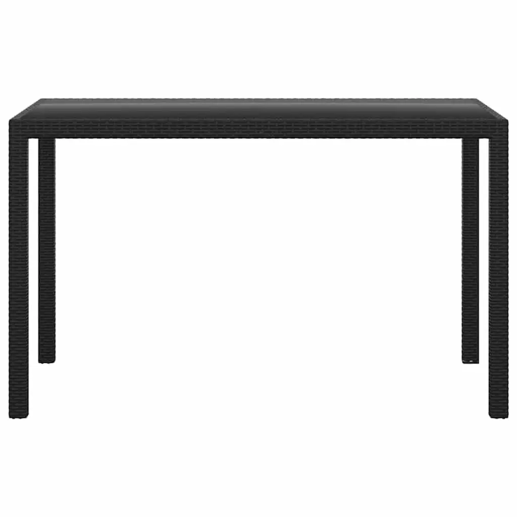 Garden Dining Set Outdoor Furniture 3 Piece Black