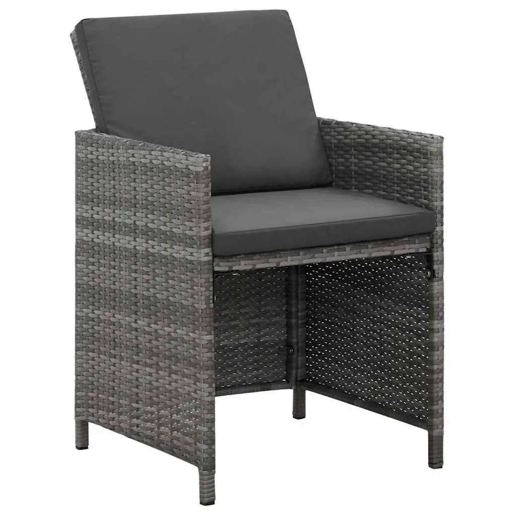 5 Piece Garden Dining Set Outdoor Patio Furniture Grey