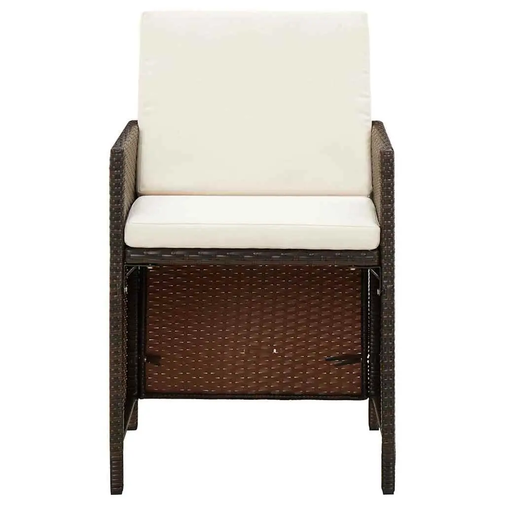 9 Piece PE Rattan Outdoor Dining Set