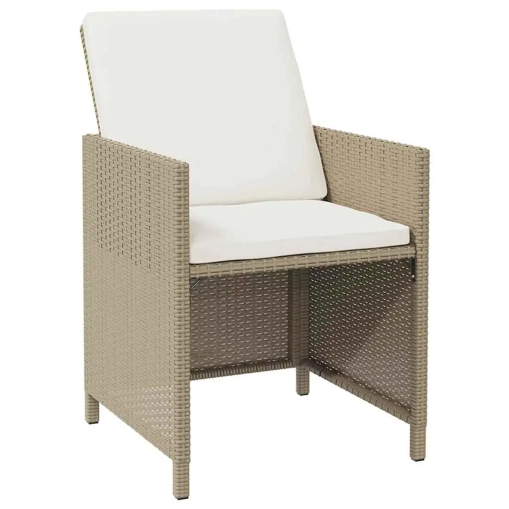 Garden Dining Set 9 Piece Outdoor Furniture for Patio and Garden Beige