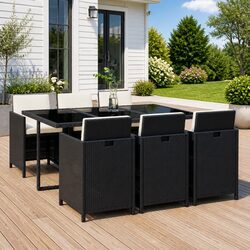 Specifications of 7 Piece Garden Dining Set with Cushions