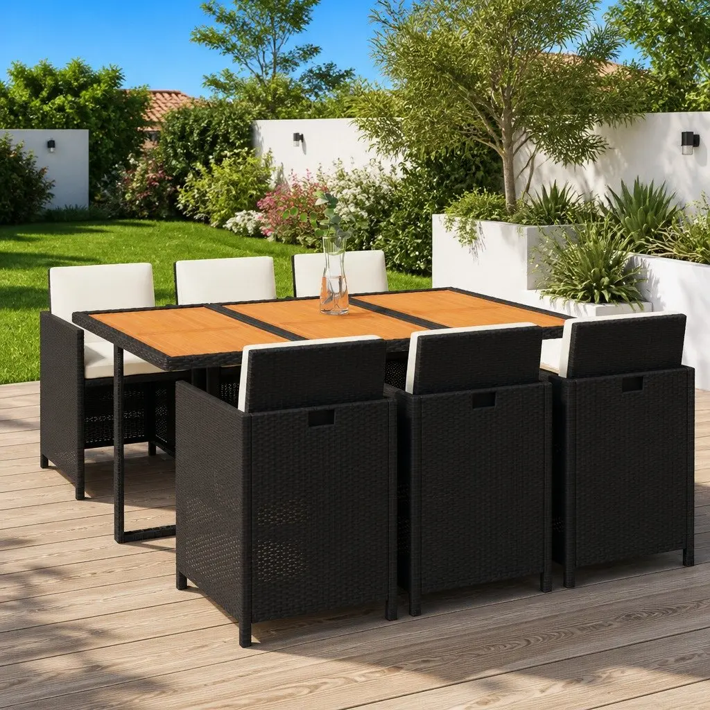 7 Piece Outdoor Garden Dining Set