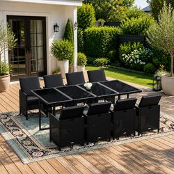 Specifications of 9 Piece Outdoor Garden Dining Set