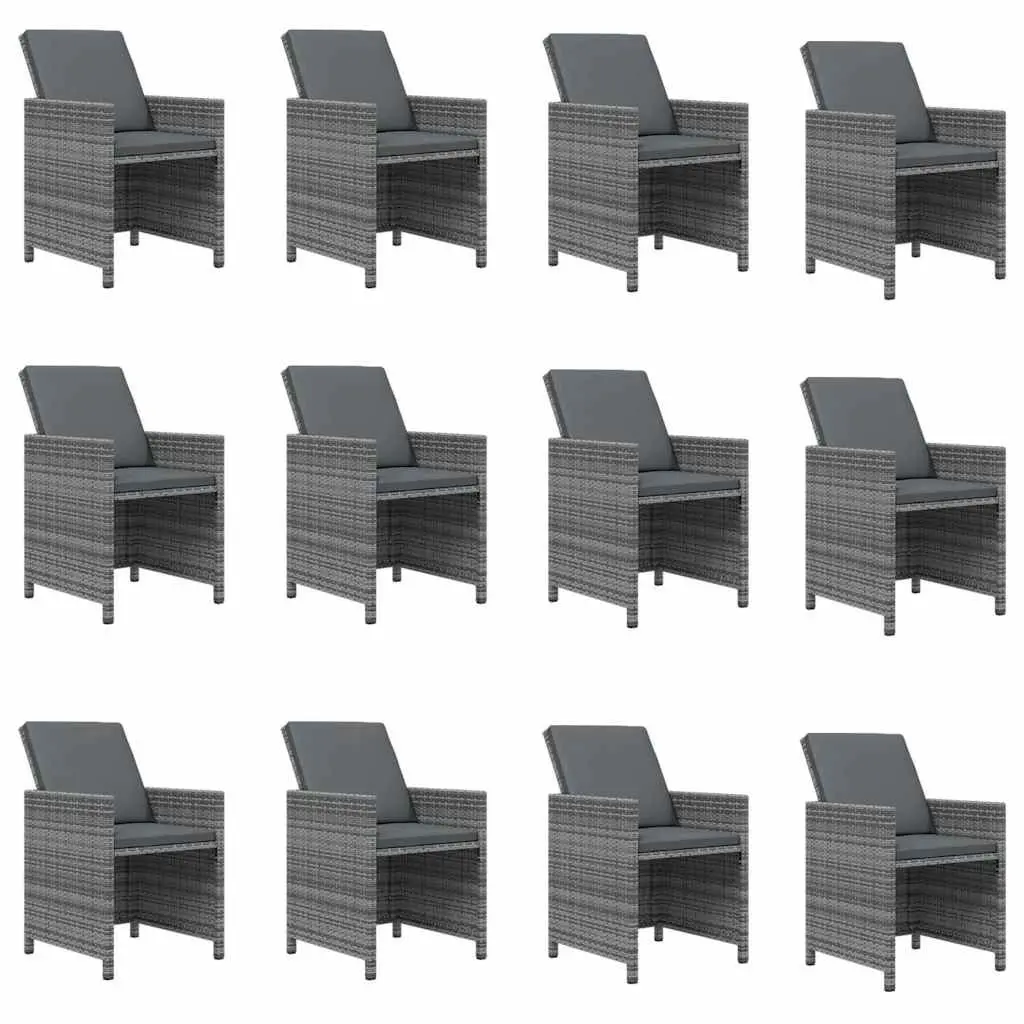 Poly Rattan 13-Piece Garden Dining Set