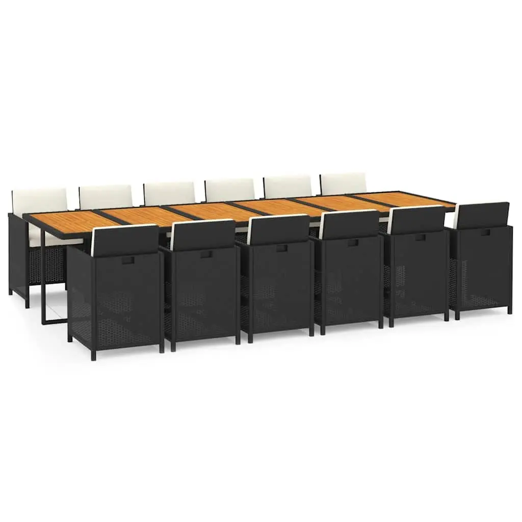 Poly Rattan 13 Piece Garden Dining Set