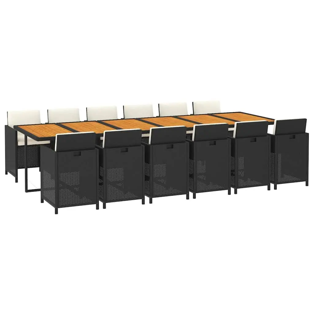 Poly Rattan 13 Piece Garden Dining Set