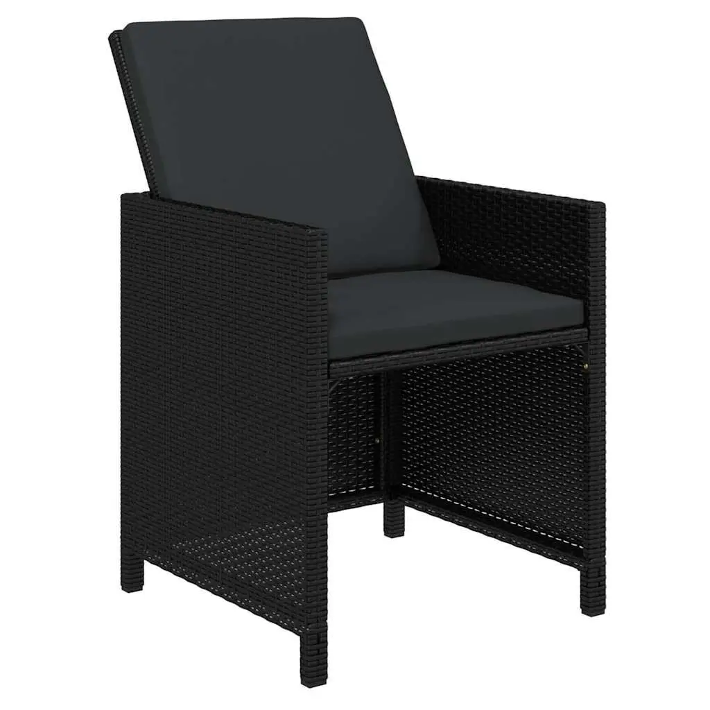 19-Piece Black Outdoor Dining Set