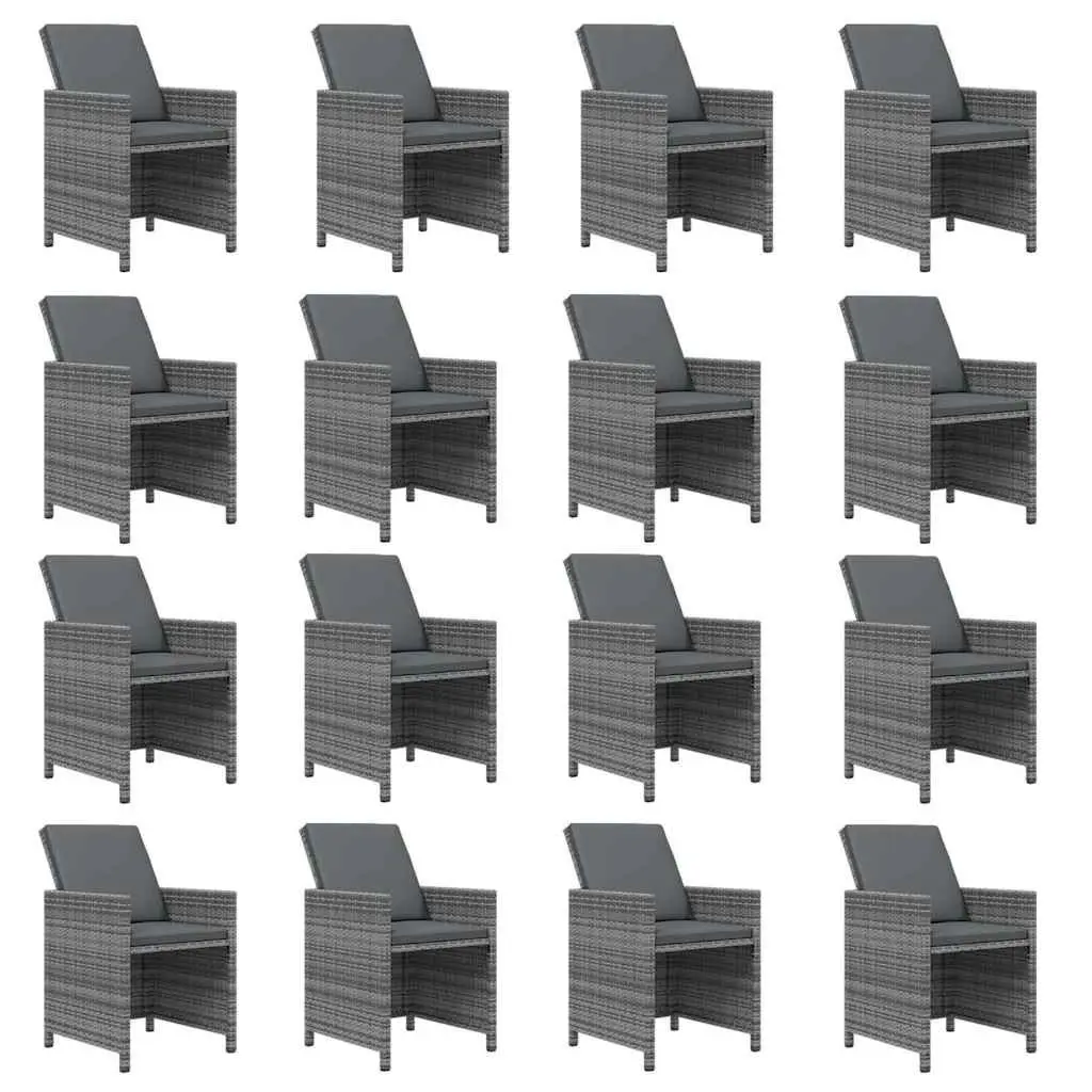 17 Piece Grey Garden Dining Set