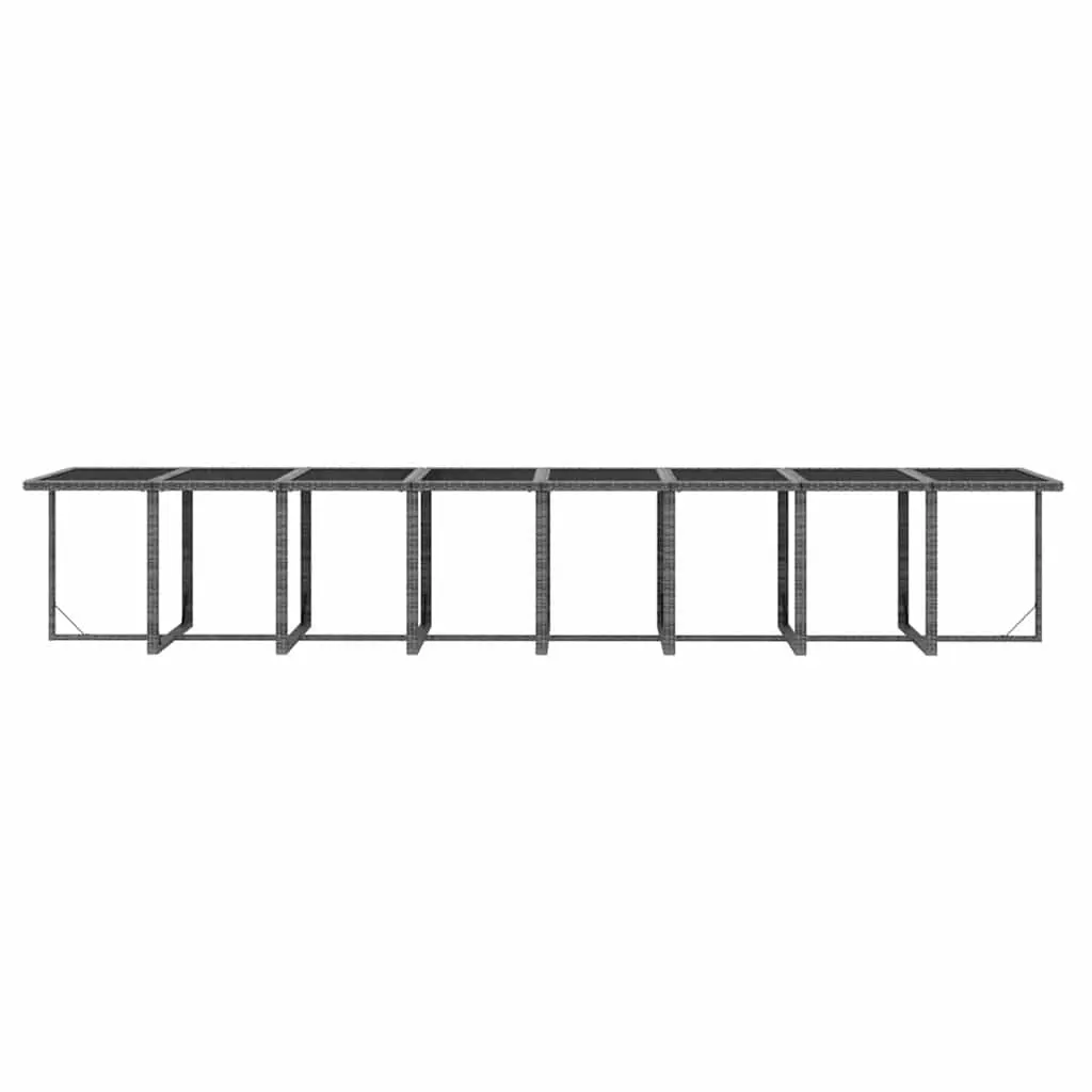 17 Piece Grey Garden Dining Set