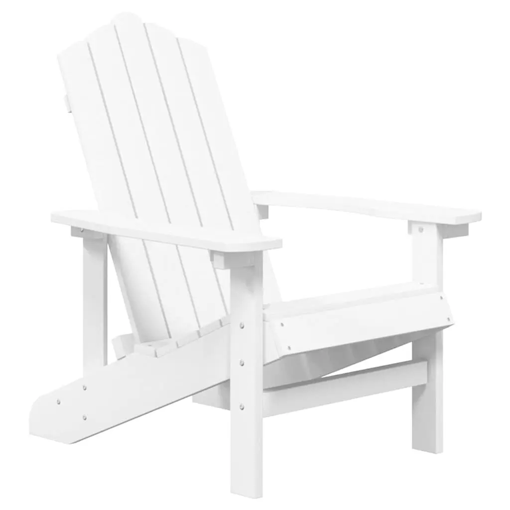 Outdoor Adirondack Chairs Set of 2 Garden Patio Seating Weather Resistant White