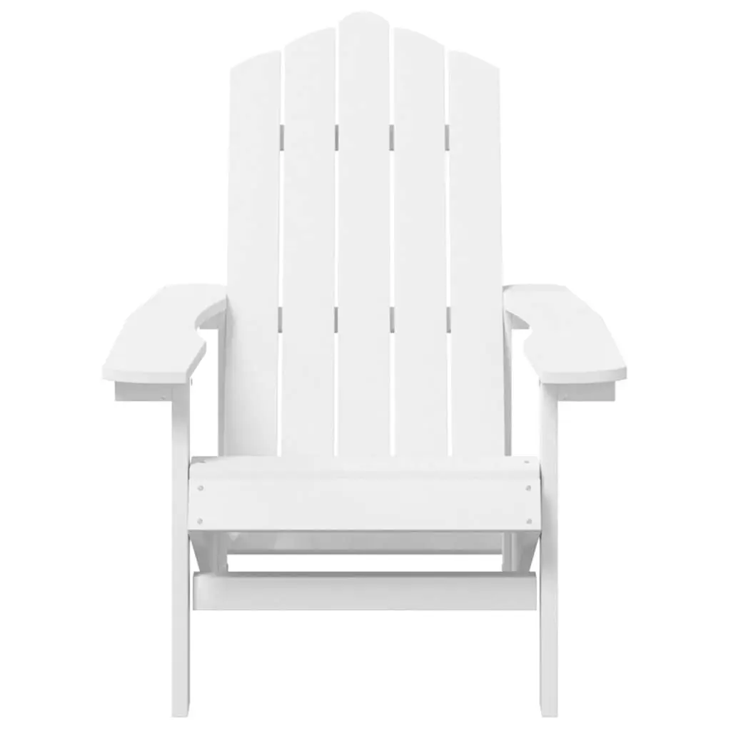 Outdoor Adirondack Chairs Set of 2 Garden Patio Seating Weather Resistant White