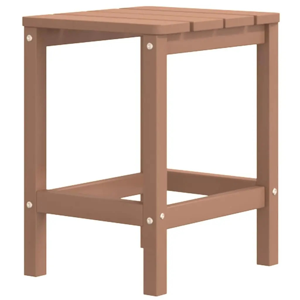 Adirondack Chair with Attached Table, Brown