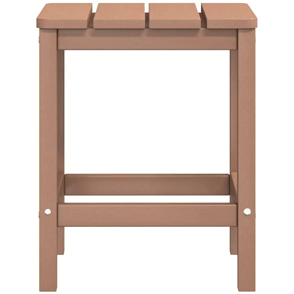 Adirondack Chair with Attached Table, Brown