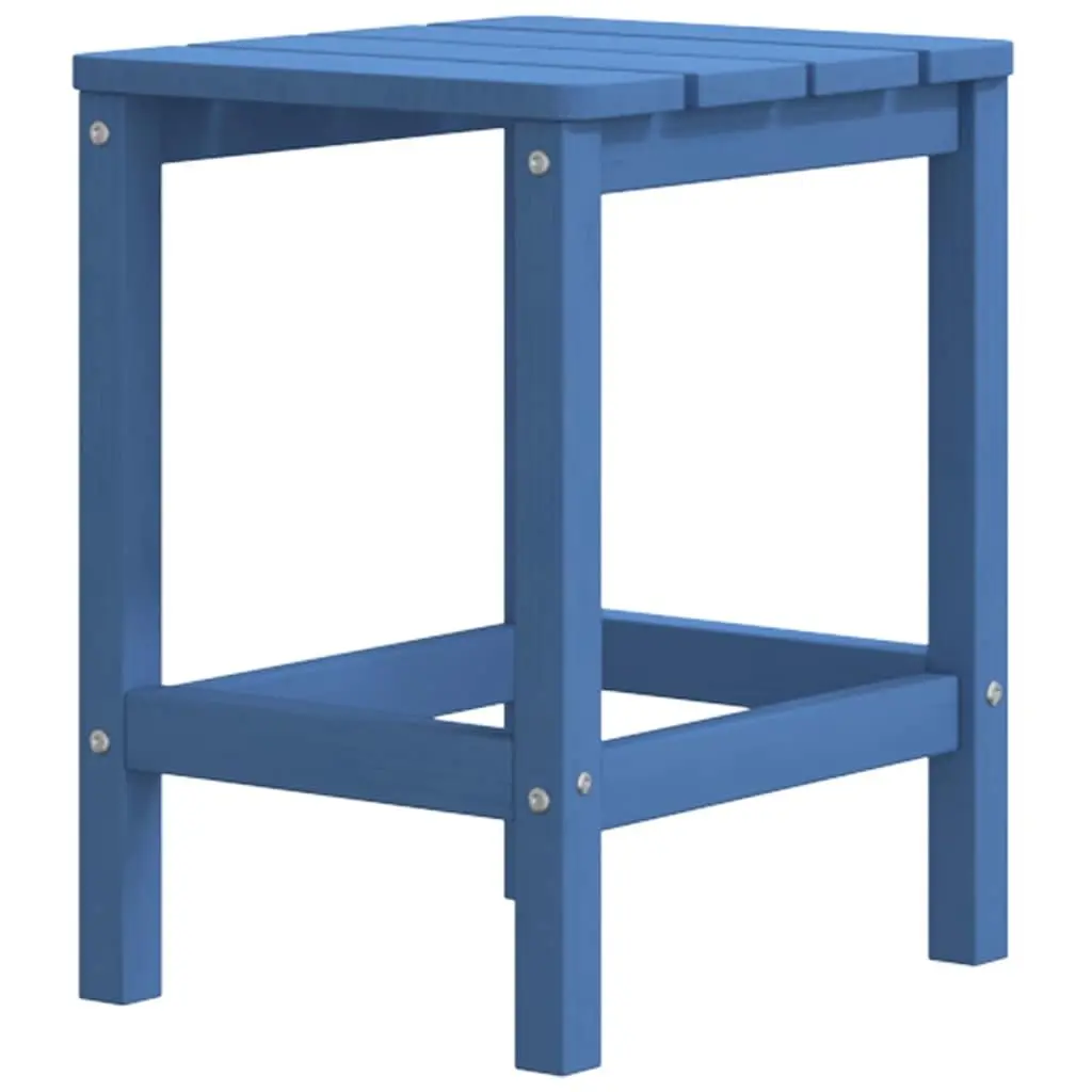 Garden Adirondack Chair with Attached Table Outdoor Patio Seating Blue