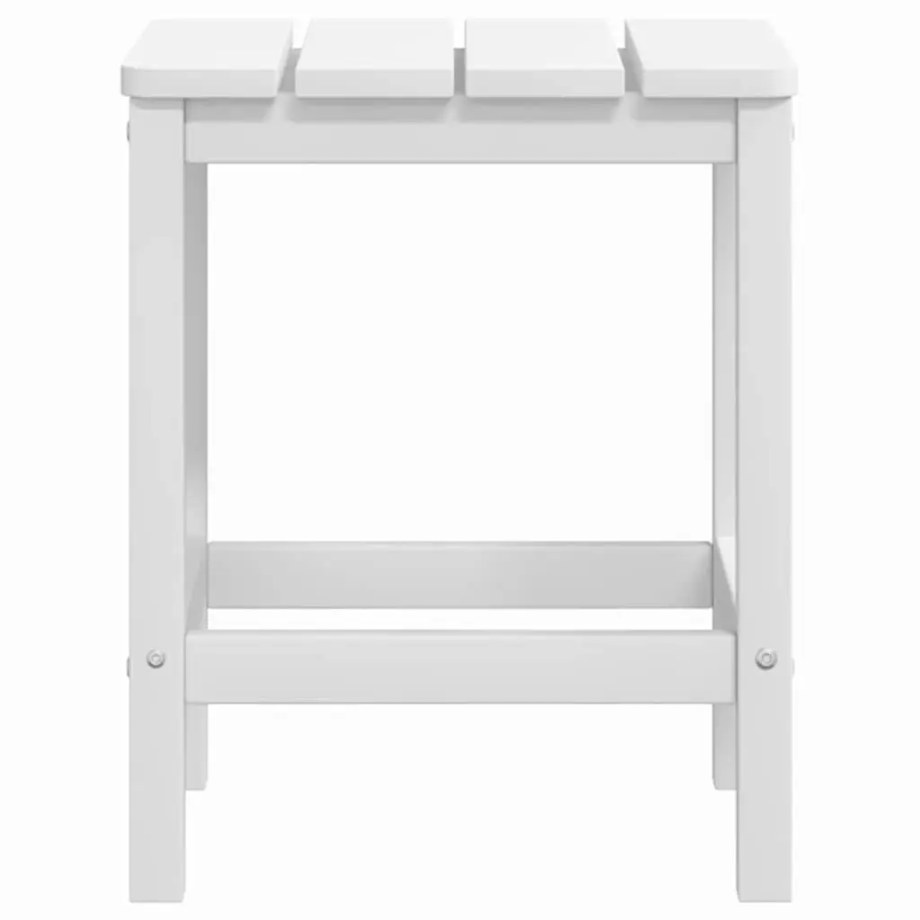 Outdoor Adirondack Chairs with Side Table White Garden Patio Seating Set