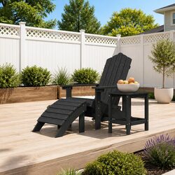 Specifications of Adirondack Chair with Footstool & Table