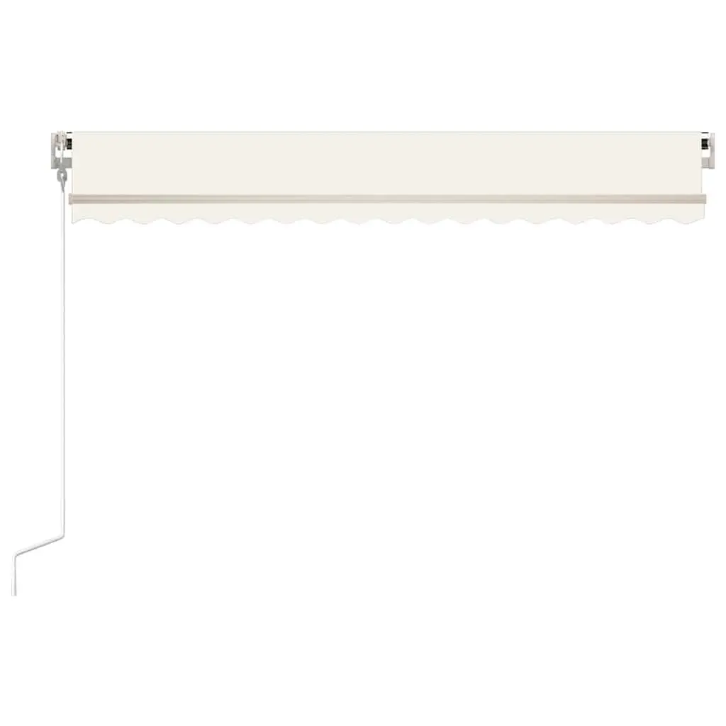 Automatic Retractable Awning Outdoor Patio Sunshade 400x300 cm Cream