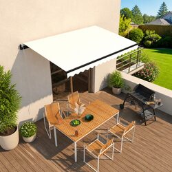 Retractable Awning 400x300 cm Cream – Specs & Features