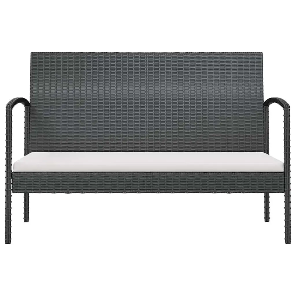 8-Piece Black Patio Lounge Set