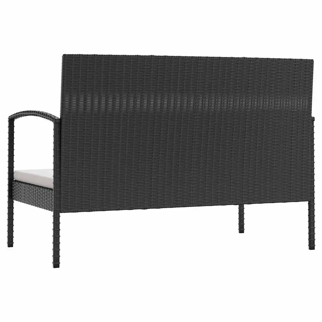 8-Piece Black Patio Lounge Set
