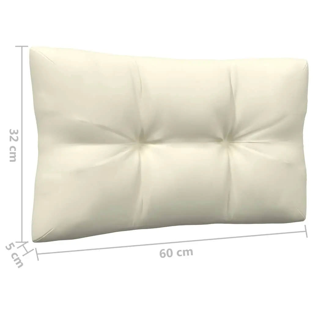 Garden Lounge Set 3 Piece Outdoor Patio Furniture Cream Cushions Modular